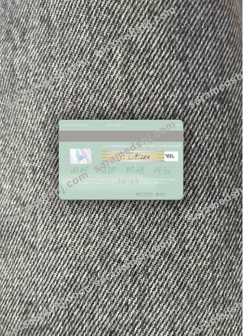 Morocco Crédit Agricole du Maroc visa debit card photolook back